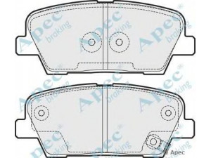 APEC braking PAD1801 stabdžių trinkelių rinkinys, diskinis stabdys