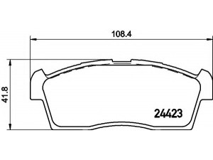 HELLA 8DB 355 015-731 stabdžių trinkelių rinkinys, diskinis stabdys 
 Techninės priežiūros dalys -> Papildomas remontas
4605A340