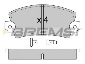 BREMSI BP2018 stabdžių trinkelių rinkinys, diskinis stabdys 
 Techninės priežiūros dalys -> Papildomas remontas
5501436, 75531486, 95663076, 0000000791440