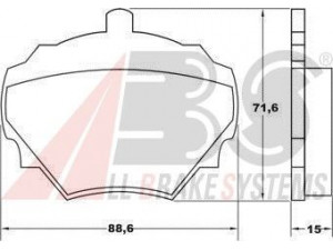A.B.S. 36125 stabdžių trinkelių rinkinys, diskinis stabdys 
 Techninės priežiūros dalys -> Papildomas remontas
RTC3164, GBP266, GBP271, RTC 6591