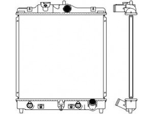 SAKURA  Automotive 2211-1001 radiatorius, variklio aušinimas