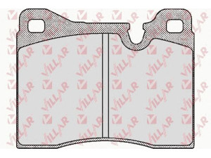 VILLAR 626.0208 stabdžių trinkelių rinkinys, diskinis stabdys 
 Techninės priežiūros dalys -> Papildomas remontas
34111116007, 34111117878, 34111119117