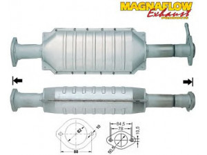 MAGNAFLOW 80018 katalizatoriaus keitiklis 
 Išmetimo sistema -> Katalizatoriaus keitiklis
60652864