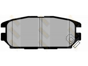 Brake ENGINEERING PA1450 stabdžių trinkelių rinkinys, diskinis stabdys 
 Techninės priežiūros dalys -> Papildomas remontas
4605A237, MB857610, MB857611, MB928067