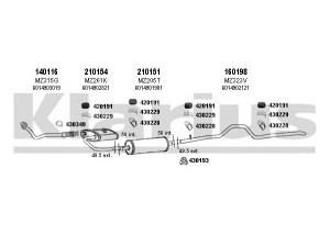 KLARIUS 600291E išmetimo sistema