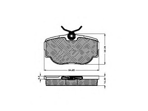 SPIDAN 32153 stabdžių trinkelių rinkinys, diskinis stabdys
SFP100470, SFP100490, SFP500130