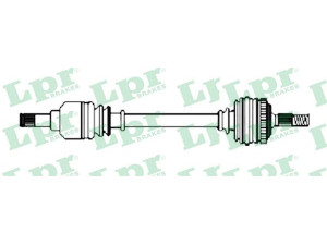 LPR DS52292 kardaninis velenas 
 Ratų pavara -> Kardaninis velenas
3272EQ, 9638016980