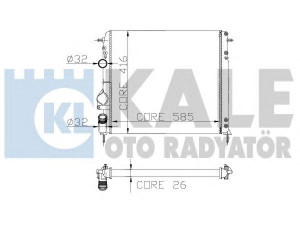 KALE OTO RADYATÖR 251200 radiatorius, variklio aušinimas 
 Aušinimo sistema -> Radiatorius/alyvos aušintuvas -> Radiatorius/dalys
8200189288, 8200189288