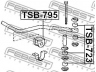 FEBEST TSB-723 skersinio stabilizatoriaus įvorių komplektas 
 Ašies montavimas/vairavimo mechanizmas/ratai -> Stabilizatorius/fiksatoriai -> Sklendės
UH71-34-152, 90948-01002