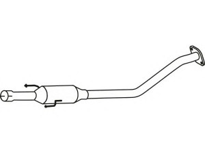 FENNO P6563 vidurinis duslintuvas 
 Išmetimo sistema -> Duslintuvas
(17420-0H060) repair m