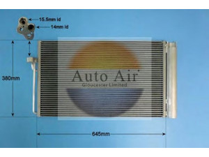 AUTO AIR GLOUCESTER 16-9638 kondensatorius, oro kondicionierius 
 Oro kondicionavimas -> Kondensatorius
64508381362, 64509122827