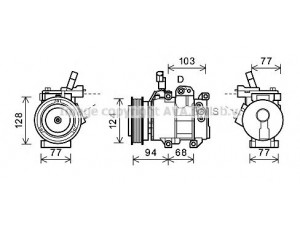 AVA QUALITY COOLING HYK318 kompresorius, oro kondicionierius 
 Oro kondicionavimas -> Kompresorius/dalys
977011J100, 977011J101, 977011R000
