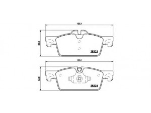 BREMBO P 61 112 stabdžių trinkelių rinkinys, diskinis stabdys 
 Techninės priežiūros dalys -> Papildomas remontas
1610100580, 4254A6