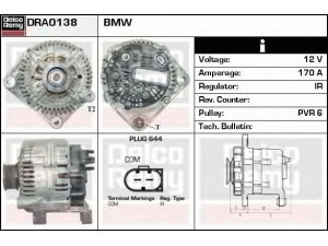 DELCO REMY DRA0138 kintamosios srovės generatorius 
 Elektros įranga -> Kint. sr. generatorius/dalys -> Kintamosios srovės generatorius
12317834160, 7792072