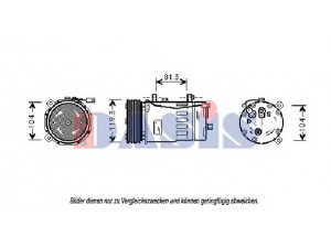 AKS DASIS 850200N kompresorius, oro kondicionierius 
 Oro kondicionavimas -> Kompresorius/dalys
1107170, XM2H19D629BA, 1J0820803