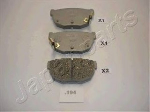 JAPANPARTS PP-194AF stabdžių trinkelių rinkinys, diskinis stabdys 
 Techninės priežiūros dalys -> Papildomas remontas
44060-35F91, 440609V590