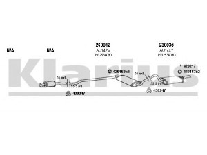 KLARIUS 940275E išmetimo sistema 
 Išmetimo sistema -> Išmetimo sistema, visa