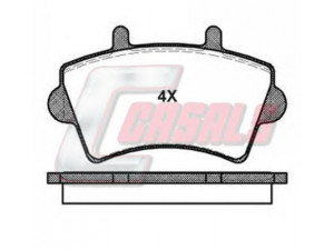 CASALS BKM1452 stabdžių trinkelių rinkinys, diskinis stabdys 
 Techninės priežiūros dalys -> Papildomas remontas
41060-00QAD, 7701207339, 1605980