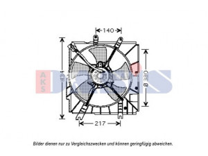 AKS DASIS 118003N ventiliatorius, radiatoriaus 
 Aušinimo sistema -> Oro aušinimas
B61F15140, B61F15150A, BP0515025