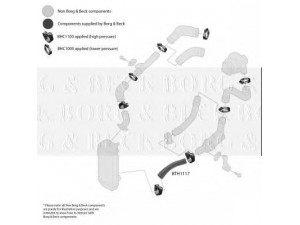 BORG & BECK BTH1117 kompresoriaus padavimo žarna 
 Išmetimo sistema -> Turbokompresorius
6X0145832D, 6X0145832D, 6X0145832D