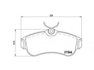 BREMBO P 56 022 stabdžių trinkelių rinkinys, diskinis stabdys 
 Techninės priežiūros dalys -> Papildomas remontas
410602F025, 410602F026, 410604M525