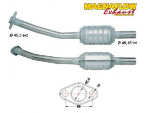 MAGNAFLOW 85834 katalizatoriaus keitiklis 
 Išmetimo sistema -> Katalizatoriaus keitiklis
858064, 858139