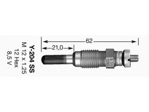 NGK 7629 kaitinimo žvakė 
 Kibirkšties / kaitinamasis uždegimas -> Kaitinimo kaištis
11065-W3400, 11065-W3410, 15571-65511