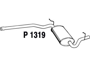 FENNO P1319 vidurinis duslintuvas 
 Išmetimo sistema -> Duslintuvas
8E0253409CJ