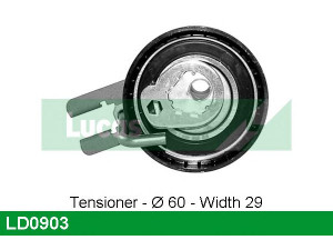 LUCAS ENGINE DRIVE LD0903 įtempiklio skriemulys, paskirstymo diržas