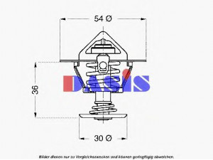 AKS DASIS 751821N termostatas, aušinimo skystis 
 Aušinimo sistema -> Termostatas/tarpiklis -> Thermostat
7564583, 7615235, 133748