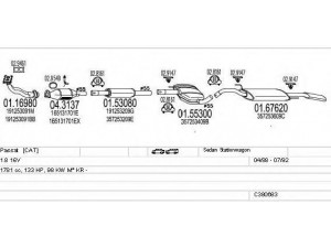MTS C380683008694 išmetimo sistema 
 Išmetimo sistema -> Išmetimo sistema, visa