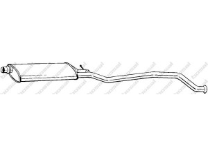 BOSAL 286-251 vidurinis duslintuvas 
 Išmetimo sistema -> Duslintuvas
1717.58, 1717.84