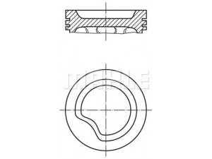 MAHLE ORIGINAL 011 06 00 stūmoklis 
 Variklis -> Cilindrai/stūmokliai
623 209 E, 623 213 E, 903 246 66