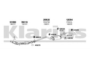 KLARIUS 361618E išmetimo sistema