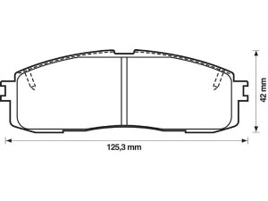 BENDIX 572264B stabdžių trinkelių rinkinys, diskinis stabdys 
 Techninės priežiūros dalys -> Papildomas remontas
0446614010, 0446622040, 0446622070