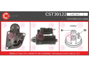 CASCO CST30122RS starteris 
 Elektros įranga -> Starterio sistema -> Starteris
46406973, 46442044, 46468696, 46231545