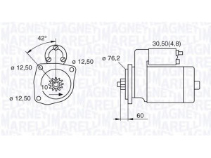 MAGNETI MARELLI 063521204100 starteris 
 Elektros įranga -> Starterio sistema -> Starteris
0AH911023A, 0AH911023AX