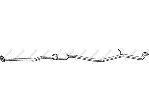 BOSAL 292-749 vidurinis duslintuvas 
 Išmetimo sistema -> Duslintuvas
7442-01630, 7442-05270, 7442-05271