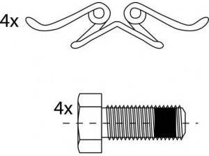 JURID 2907604530 stabdžių trinkelių rinkinys, diskinis stabdys
0024204120, 0024204220, 0034201720