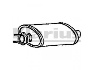KLARIUS 210252 vidurinis duslintuvas 
 Išmetimo sistema -> Duslintuvas
1332526, 1357071, 13570718