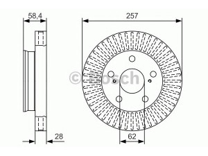 BOSCH 0 986 479 T43 stabdžių diskas 
 Dviratė transporto priemonės -> Stabdžių sistema -> Stabdžių diskai / priedai
435120K020