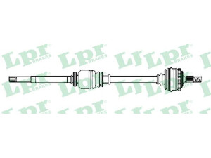 LPR DS52253 kardaninis velenas 
 Ratų pavara -> Kardaninis velenas
8200362064, 8200535800, 8200535802