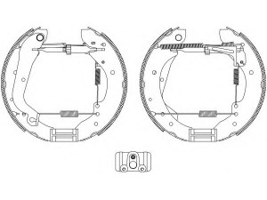 HELLA 8DB 355 003-641 stabdžių trinkelių komplektas 
 Techninės priežiūros dalys -> Papildomas remontas
424159, 4241H8, 95661851, 009941243