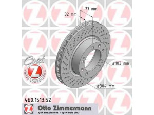 ZIMMERMANN 460.1513.52 stabdžių diskas 
 Dviratė transporto priemonės -> Stabdžių sistema -> Stabdžių diskai / priedai
928 351 043 03, 928 351 043 04