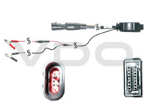 VDO A2C59512975 OBD kabelis, savidiagnostikos blokas