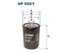 FILTRON OP555/1 alyvos filtras 
 Filtrai -> Alyvos filtras
93156632, 93156632