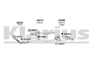 KLARIUS 630953E išmetimo sistema