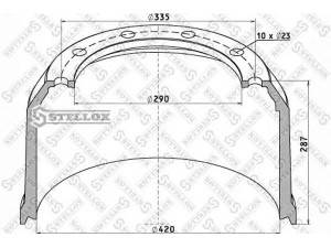 STELLOX 85-00050-SX stabdžių būgnas
0310677520