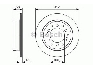 BOSCH 0 986 479 S36 stabdžių diskas 
 Dviratė transporto priemonės -> Stabdžių sistema -> Stabdžių diskai / priedai
42431 60200, 42431 60201, 42431 60311