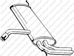BOSAL 227-049 galinis duslintuvas 
 Išmetimo sistema -> Duslintuvas
5P0.253.609N